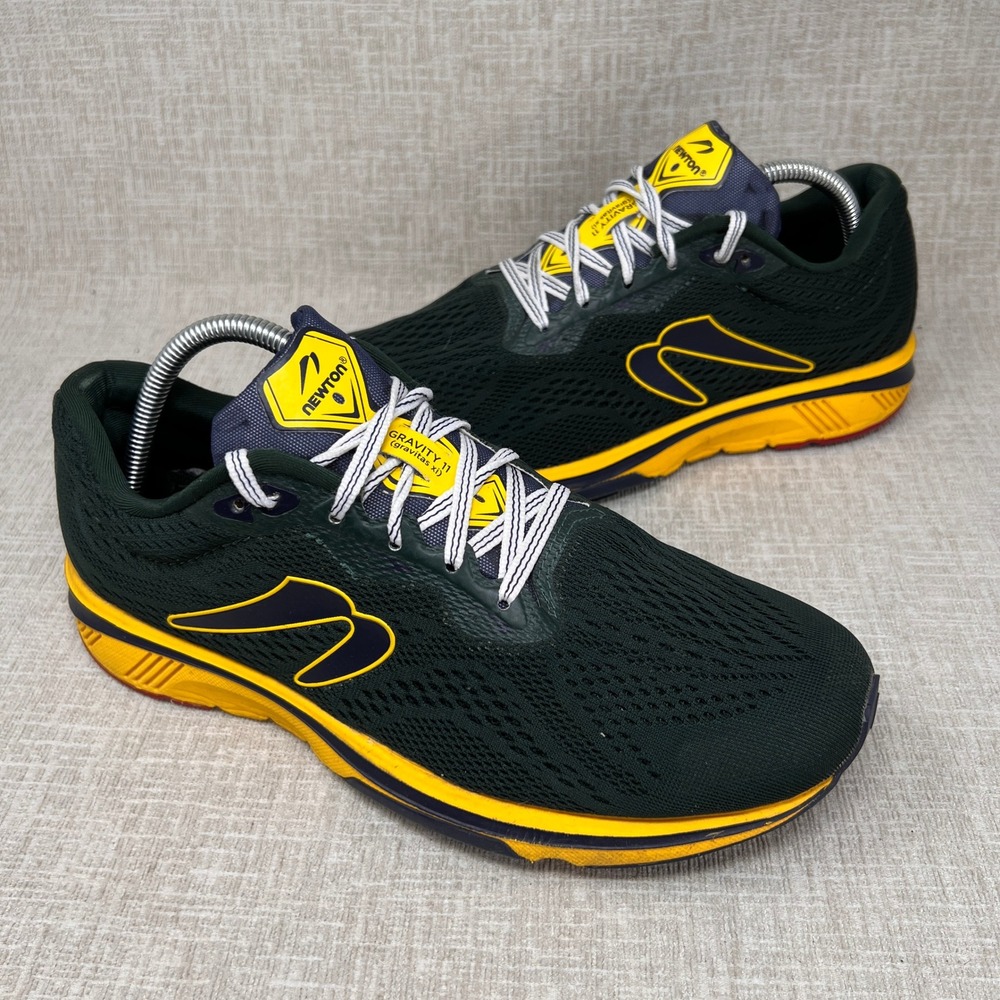 Newton x J.Crew Gravity 11 Mens Running Shoes Green Yellow U03122 Men Size 10